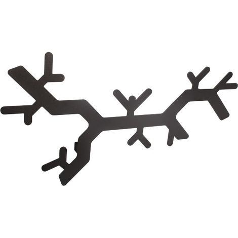WS10 Kleiderbügel, TWIG, schwarz strukturiert (1/5)
