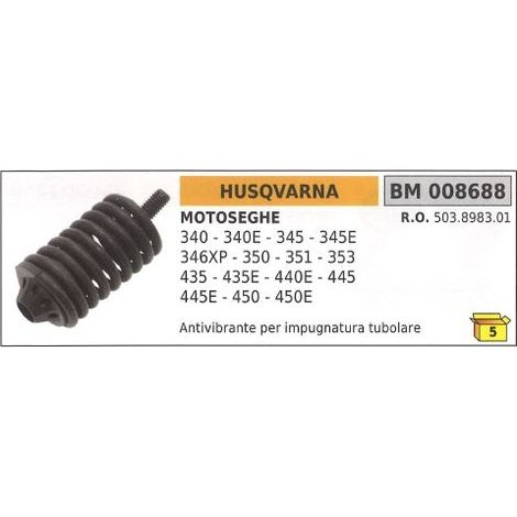 Antivibrante impugnatura tubolare HUSQVARNA motosega 340 340E 345 008688 503898301