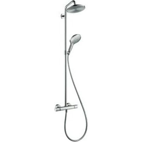 Colonne de douche 240 1 jet EcoSmart 9 l/min avec mitigeur thermostatique, chromé, 27116000 (1/2)