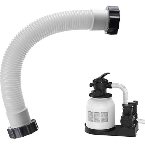 Manguera para piscina, manguera para piscina con bomba de filtro, manguera de 16 pulgadas para bomba de filtro de arena de piscina, para sistema de bomba de filtración y filtro de arena. (1/5)