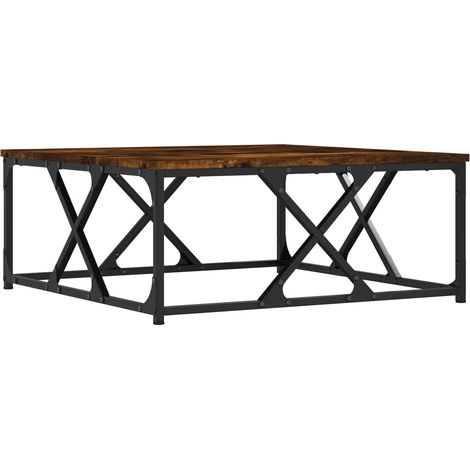 Maison Exclusive - Couchtisch Räuchereiche 70x70x30 cm Holzwerkst