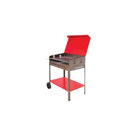 BARBECUE RETTANGOLARE A CARBONELLA ETNA CON RUOTE  bracere cm.50x80    MILLE
