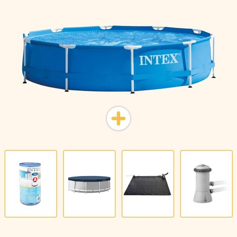 Intex Piscine Tubulaire Ronde - 366x76 cm - 5-pièces  S97 (1/5)