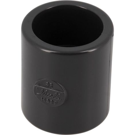 manchon pvc pression - femelle / femelle - diamètre 32 mm - nicoll um32f
