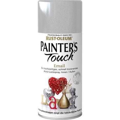 Rust-Oleum Acryl Lackspray 150 ml metallic silber Kreidefarbe