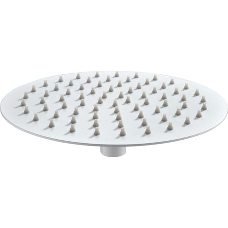IMEX Duschkopf rund Ø30 cm weiß matt Stahl und Messing extraflach für elegantes Bad Imex-RDN003-BL