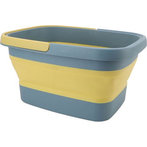 Bain de Pieds Portable en Silicone Pliable, Bassin de Massage pour Spa à Domicile Vert