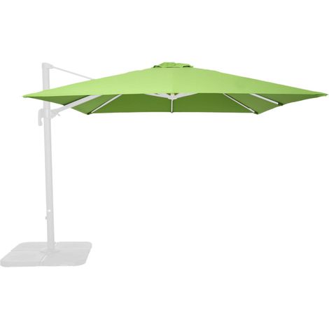 Oviala – Toile pour parasol déporté 3x3m vert – Polyester 240 g/m² – Anti UV 50+ et déperlant – Compatible avec parasol Malaga