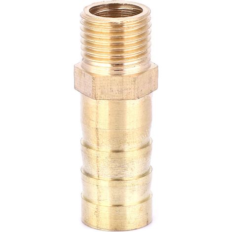 Stück G1/8 Außengewinde-Schlauchverbinder aus Messing für Gas- und Flüssigkeitsleitungen, 10 mm (1/5)
