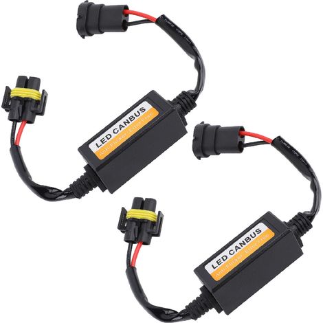 LED-Scheinwerferdecoder, 2 Stück, flimmerfreies Licht, Fehlerwiderstand, CAN-Bus-Kondensator für Fahrzeuge mit H8-, H9- und H11-Anschluss (1/5)