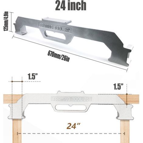 Frame 24 Silber Werkzeuge für den Rahmenbau, Zentimeter-Rahmenständer, Markierungswerkzeuge, Rahmenbefestigungsvorrichtungen, Tischlerplattenhalterungen, Klemmen. (1/5)