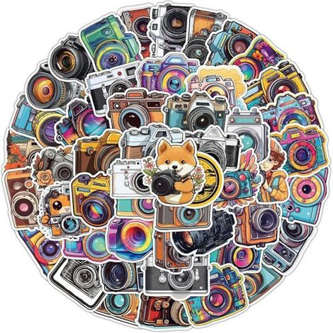 50 pièces Collage artistique autocollants de bouteille eau inspirants autocollants en vinyle accessoires de livre Art Collage (1/5)