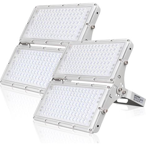 2 PCS 200W Projecteur LED, Lampadaire Intérieur Extérieur 20000LM,Spot LED Extérieur IP66,Eclairage de Sécurité BlancFroid 6000-6500k,Projecteur LED Flootlight Idéal pour Jardin,Garage,Route
