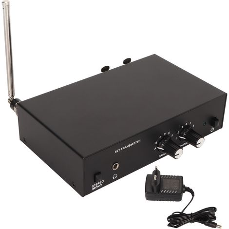 Professionelles UHF-Stereo-Funkmonitoringsystem 670–680 MHz für In-Ear-Kopfhörer, EU-Stecker 100–240 V