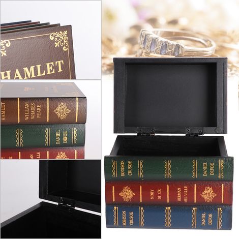 Vintage Schmuckkästchen in Buchform – Wohnaccessoires und Aufbewahrung (großes Modell) (1/4)