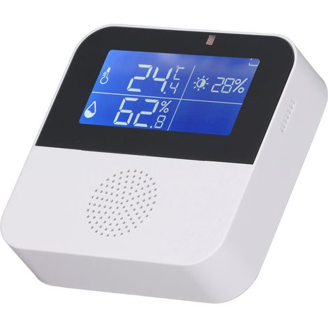 Thermomètre et hygromètre intelligent WiFi 5 en 1, thermomètre à affichage numérique intelligent pour les ateliers de stockage frigorifique, contrôlé par application (1/5)