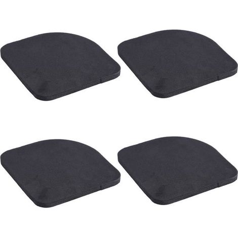 Lot de 4 plaques anti-vibrations TBEST pour machine à laver ou réfrigérateur - Noir (1/4)