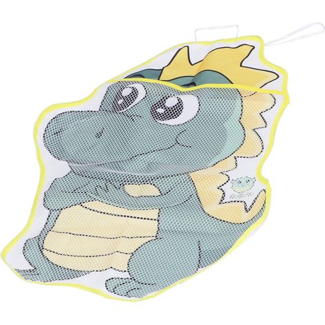 Sac de rangement pour jouets de bain dinosaure à ventouse, pour baignoire et douche. (1/5)