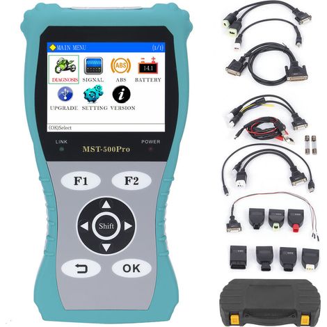 Jeffergarden Scanner de moto OBD2, lecteur de Codes d'erreur, outil de Diagnostic professionnel, écran LCD 3,5 pouces, pour SUZUKI PIAGGIO-DOU
