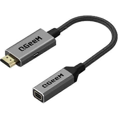 Convertisseur HDMI monocanal vers mini DP QGeeM QG-HD02 (1/4)