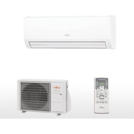 Atlantic Fujitsu – Climatiseur réversible 2KW A++ – Unité intérieure et extérieure – Ultra-compact 705mm – Silencieux 19dB – Connecté Cozytouch