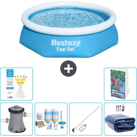 Bestway Piscina Bestway Fast Set Rotonda - 244x61 cm - 7-pezzi  S267