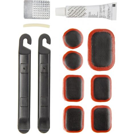 M-Wave Smart Repair Fahrradschlauch-Reparaturset, Flicken, Kleber, Hebel