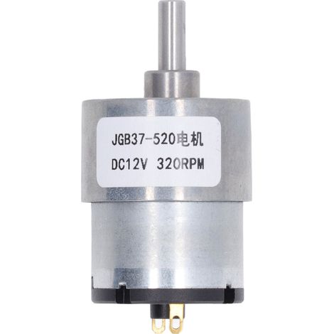Moteur électrique DC 12V motoréducteur avec encodeur Hall 320 tr/min pour robotique (1/5)