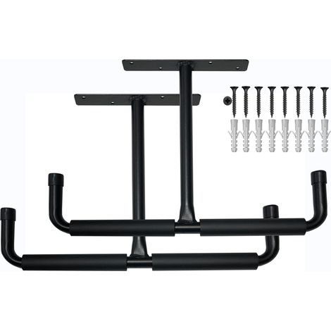 2 Deckenhaken 42x30x13cm  Deckenhalter Garage  Aufbewahrungshaken Hängeregal  Schwerlast Haken