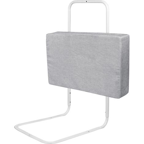 AUFUN Barrière de sécurité pour lit bébé,réglable en Hauteur avec 5 Trous,Protection Contre Les Chutes,barrière de sécurité pour Enfant (50mx1,Gris)