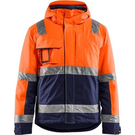 Veste haute visibilité hiver Blaklader Stretch Orange / Marine 3XL. (1/5)
