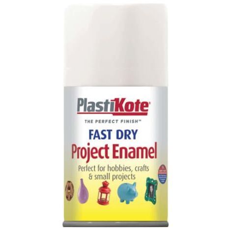 Fast Dry Enamel Aerosol Gloss White 100ml PKT102S