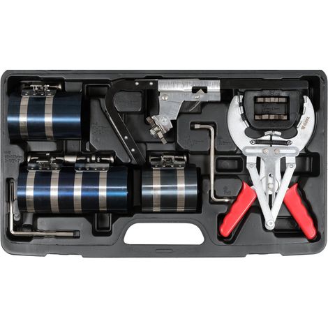 Jeu 3 colliers de compression pince a segments piston outil nettoyage gorges (1/2)
