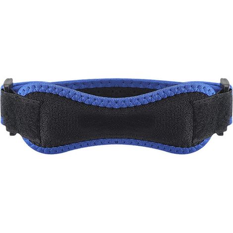 Sangle de soutien rotulien pour la course à pied, genouillère ajustable soulageant les douleurs, avec silicone absorbant les chocs - Protection de compression pour le basketball et la salle de sport ( (1/5)