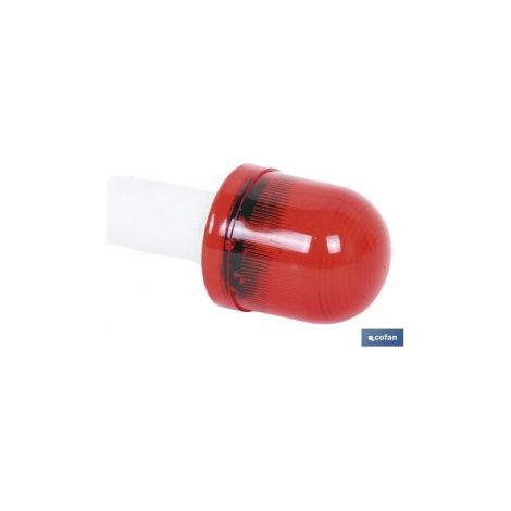 Rotes Blinklicht für zusammenklappbaren Kegel 5x10 cm