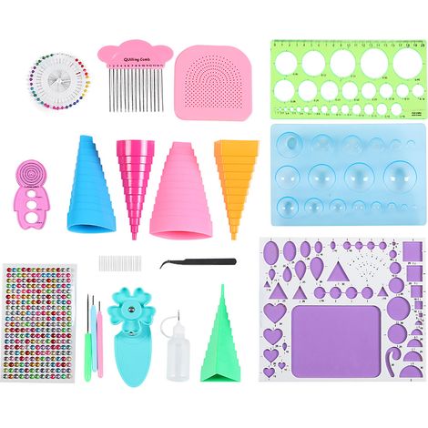 Kit d'outils pour la création de cartes en papier faites main : pince à épiler, perles, aiguille, accessoires de scrapbooking DIY (1/5)