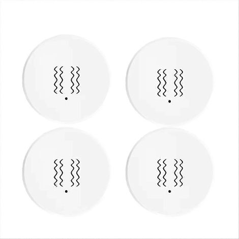 Système de sécurité domestique intelligent Tuya ZigBee (4 capteurs de vibrations) avec surveillance en temps réel, détection de porte et fenêtre et alarme. (1/5)