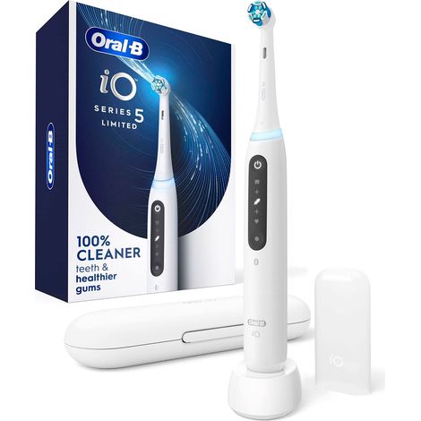 BRAUN ORAL-B IO5 BLANCO + ESTUCHE /  CEPILLO DE DIENTES ELÉCTRICO RECARGABLE / INTELIGENCIA ARTIFICIAL