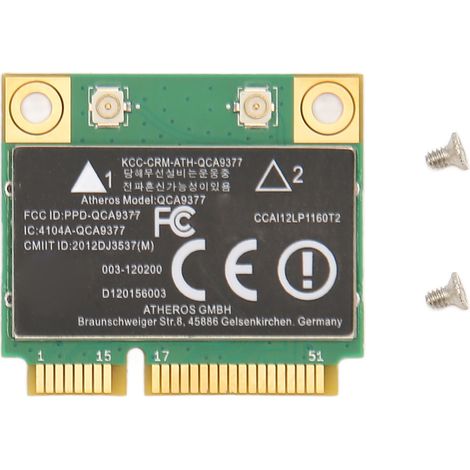 Carte réseau Mini PCIE double bande WiFi Bluetooth 4.2 433Mbps, adaptateur sans fil haute vitesse pour Windows 7 8 10 (1/5)