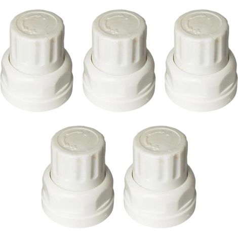 Tapa de válvula de radiador universal 5X, accesorios ajustables, instalación conveniente, piezas de repuesto, tapa de válvula de repuesto para, corta