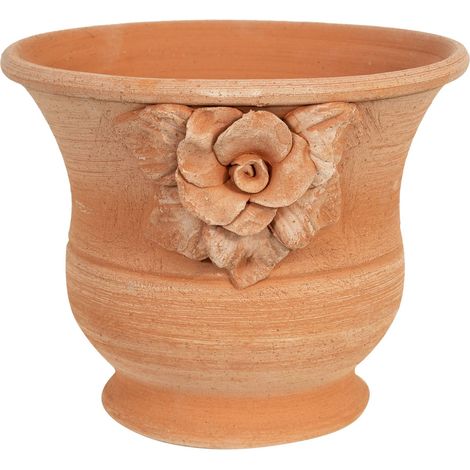 Terracotta Caspò vase 100% Made in Italy entirely Handmade