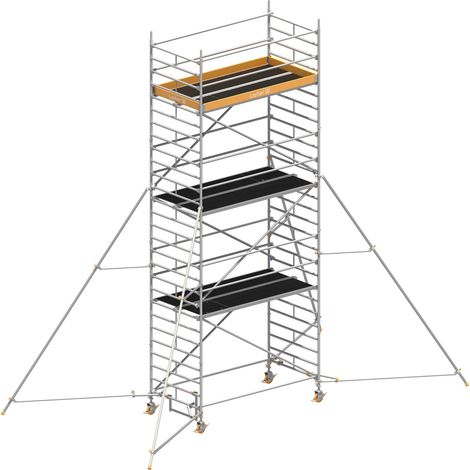 Layher Rollgerüst Uni Breit P2 mit Gerüststützenlänge 5,0m,  8,20m AH (1/4)