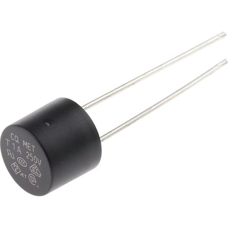 Fusible non réarmable filaire RS PRO, Sortie Radiale, 1A 250V (1/2)