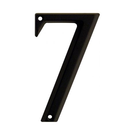 Ouvre&Déco – numéro de porte 7 RUSTIQUE, zamak noir 95mm