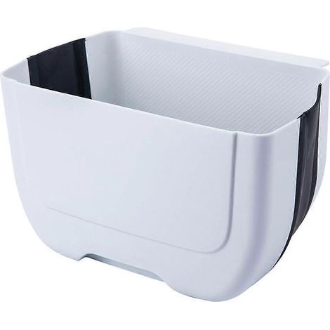 Poubelle de cuisine suspendue, poubelle de cuisine pliable, petite poubelle de rangement-25x15cm