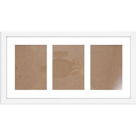 1 Cadre Photo Blanc, Design Élégant, Support Double Sens, Pour Bureau, Étagère, Décoration Murale (1/5)