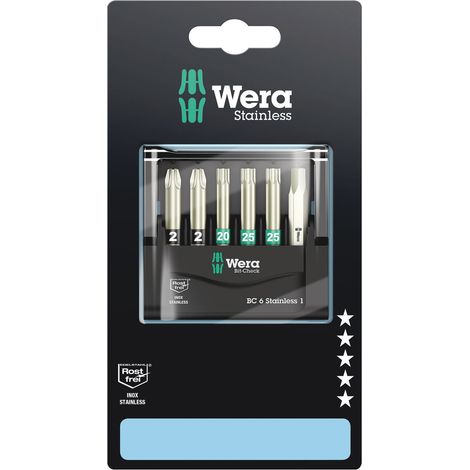 Wera Bit-Check 6 Stainless 1 SB, 6-teilig 05073634001 (1/5)