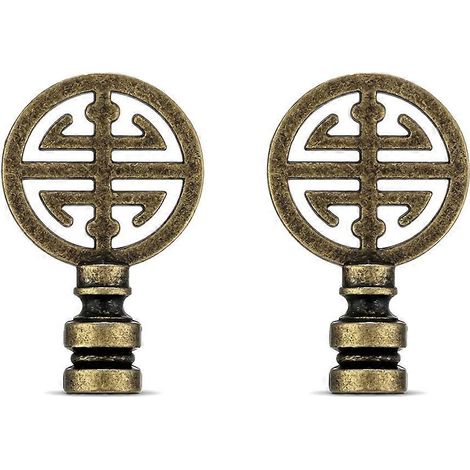 Lot de 2 Asian Oriental Style Lampshade Happiness Symbol Style lampe de bureau Lampshade Horn Bracket maison Decoration (1/5)