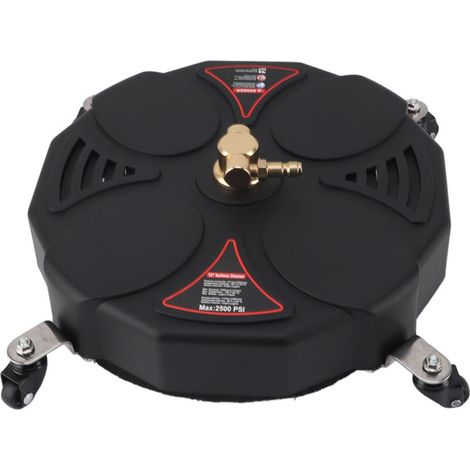 Jeffergarden Pression de 13 pouces Rounomètre Nettoyer de surface avec 4 roues 2500psi 1/4 Boule rapide élevée (1/5)