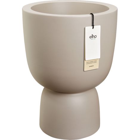 Elho Amber Coupe 35 - Beige - L 35 x B 34.9 x H 49 cm - intérieurextérieur - 100% recyclé (1/3)
